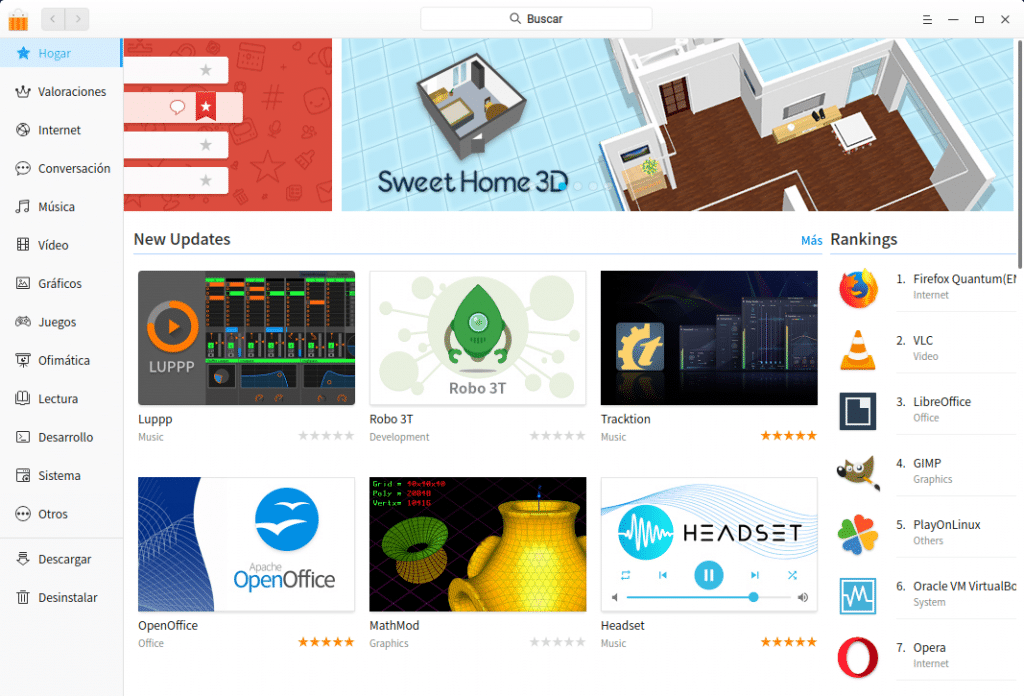 La Deepin Store en Español