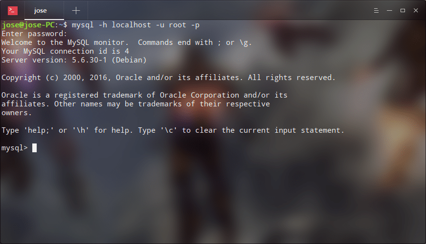 MySql server testing