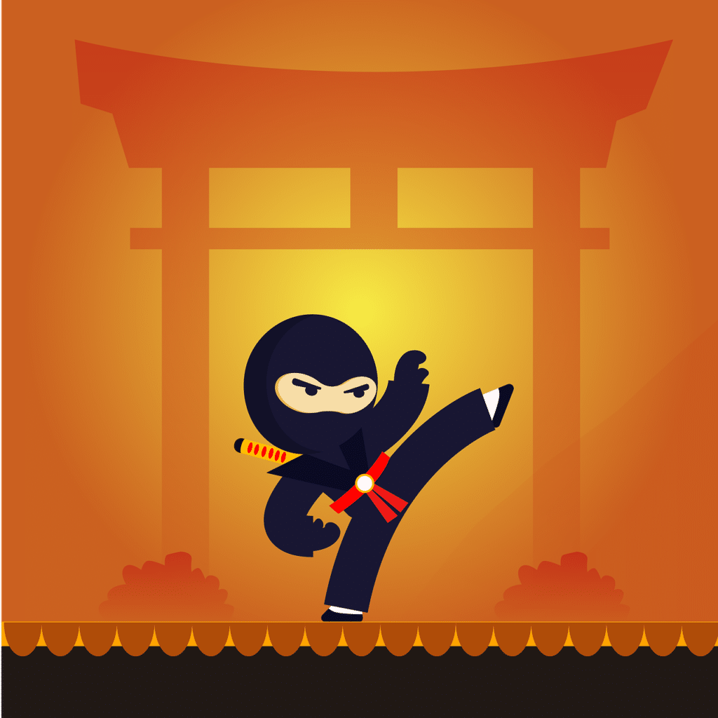 Ninja saltando