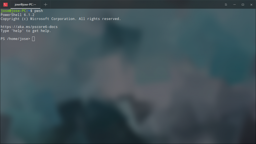 powershell inicio