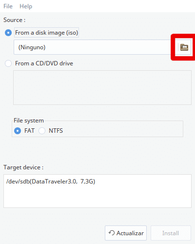 Abra la ISO de Windows 10